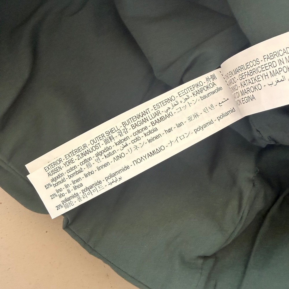 Zara‎ Asymmetrical Dress Womens Sm Teal Green Bodycon Cocktail Date Linen Party - Picture 10 of 10